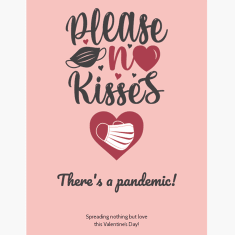 Please No Kisses Valentine